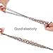 Hotop 2 Pieces Handmade Rhinestone Crystal Beaded Elastic Headband Hair Bands Woman Hair Accessories