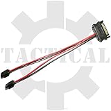 SATA 15-pin power to 2x 6-pin slimline SATA power cable adapter
