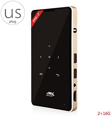 H96-P Smart TV- Box Mini Projector Wireless Pocket Media Player Outgoing Camping Travel Home Theater Projector RAM 2GB +16GB WiFi Amlogic 2.4/5GHz DLP RGB LED Projector Android 6.0