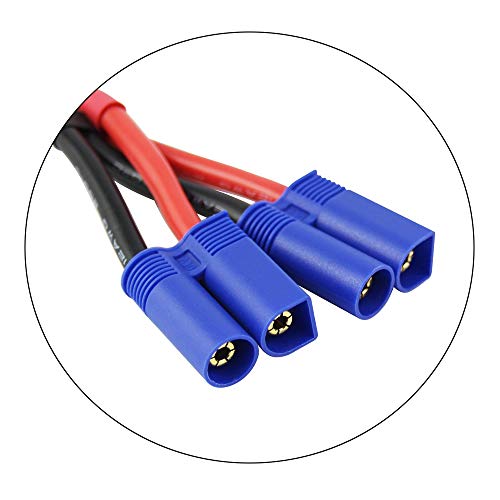 2stücke EC5 parallel Batterie anschlusskabelverlängerung y Splitter für DJI Phantom rc Modus Hubschrauber Quadcopter – Bild 5
