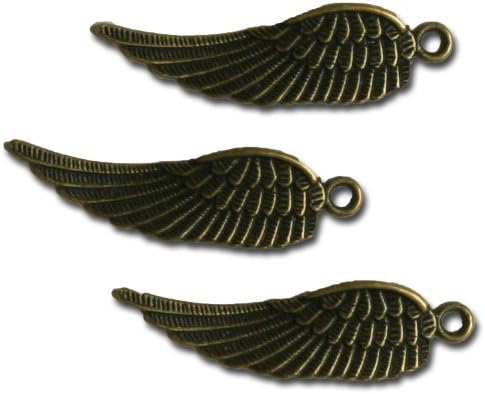 Maya Road VF2470 Metal Antique Angel Wings Scrapbooking Charm Embellishments