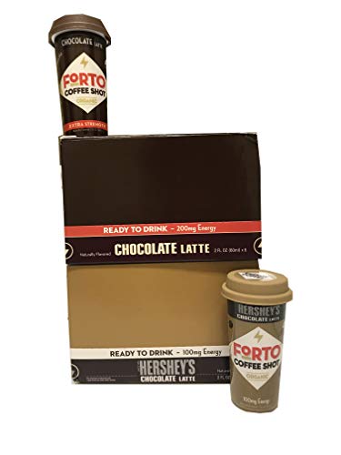 FORTO Coffee Shots - 200mg Caffeine, Variety Pack, High Caffeine Cold Brew Coffee, Bottled Fast Coffee Energy Boost (Hershey + Chocolate Latte, 12 Pack) - Thumbnail 3