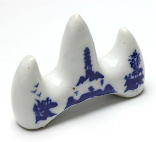Calligraphy Brush Sumi Pens Calligraphy Brush Rest Holder For Two Pens Ceramics Blue And White Pattern Professional A Great Classical Chinese Traditon Art From Ming Dynasty (Brush Rest Holder 01)