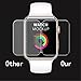 [3 Pack] Apple Watch 38mm Screen Protector (Series 1 / Series 2/ Series 3), VUV Premium Anti-Scratch Tempered Glass Screen Protector [Anti-Bubble] for Apple Watch [Only Covers the Flat Area]