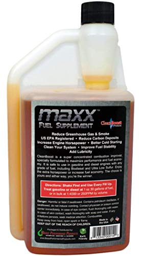 Boost Performance Products CleanBoost Maxx 32oz Fuel Treatment for Gas & Diesel Fuel - Treats 960 Gallons