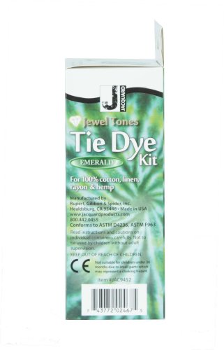 4 Jacquard+Jewel+Tones+Tie+Dye+Emerald