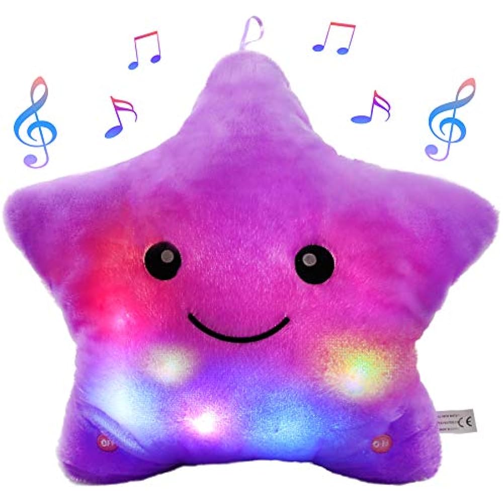 Bstaofy LED Musical Twinkle Star Glow Lullaby Nightlight Stuffed Toys