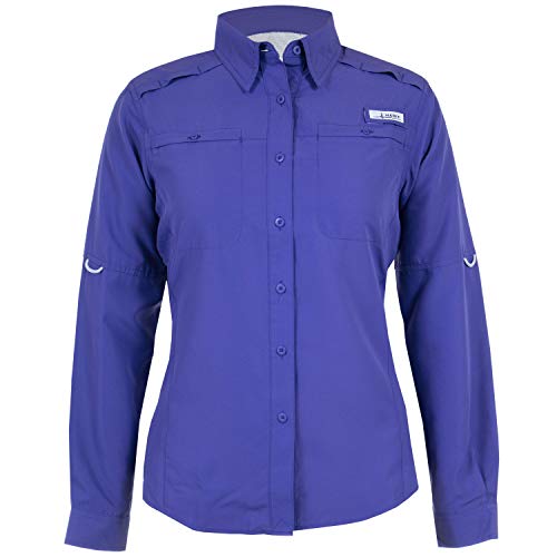 HABIT Womens Schooner Cove Short Sleeve River Guide Fishing Shirt