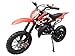 DR-X Holeshot Kids Mini Dirt Bike Gas Power 2-Stroke 50cc Motorcycle Off Road Motorcycle Pit Bike, Fully Automatic Transmission, Red