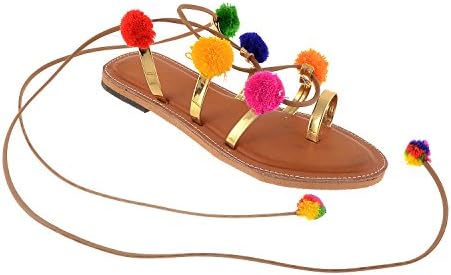 Chokhi Collection Designer Pompom Flat Sandal for Women