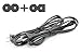THE CIMPLE CO 2 Slot Power Cord Two Pack - Has Both Types: Polarized (Squared End) & Non-Polarized (Figure 8 End) - NEMA 1-15P to C7 C8 UL Listed - 18 AWG, 10 Amp, 125 Volt, 6 FT (1.8 Meter), Black