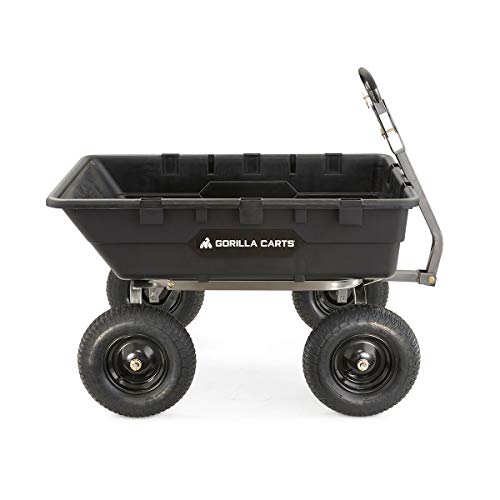 Gorilla Carts 1500 Pound Capacity Super Heavy Duty Poly Yard Garden