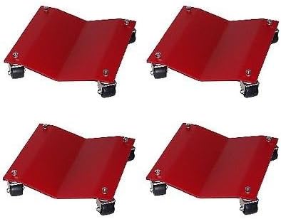New Set of (4) Auto Dolly Car Dolly Wheel Tire 12"x16" Skate 6000lb MADE IN USA