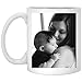 Personalized Coffee Mug for Father Day - Add Your Photo/Logo to Customized Travel, Beer Mug - Unique Custom Gift (White, 11 oz)