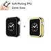 Apple Watch 42mm Case , Sfmn 2-Pack Soft Plating TPU Cover Case for Apple Watch Series 2 / Series 1 42MM (42mm Black+Gold)