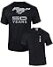 Ford Short Sleeve T-shirt Mustang 50 Years Pony-Black-XL