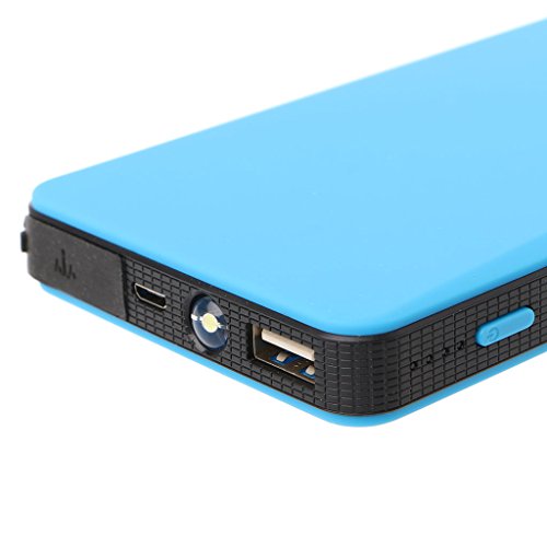 yournameI Car Emergency Power Charger, 12V 20000mAh Multi-Function Car Jump Starter Power Bank Emergency Charger Booster (Blue)