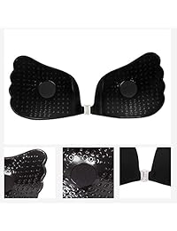 Sujetador invisible adhesivo sin tirantes de Acexy, paquete de 2 sujetadores adhesivos, reutilizables, push up, invisibles, de silicona para mujer