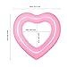 Jellydog Toy Heart Pool Float, Inflatable Swimming Ring, Sweet Love Tube Float, Summer Swim Pool,Girls Beach Toy, Water Fun Party Toy for Adult