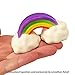 Squeezeland Slow Rising Rainbow Charm Kawaii Squishies for Kids and Adults Stress Toy Like A Stress Ball