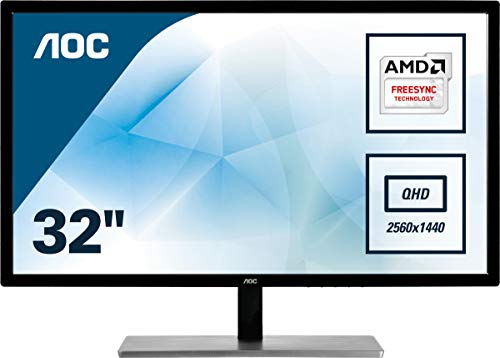 Aoc Q3279Vwfd8 - Écran Led - 31.5" - 2560 X 1440 Qhd @ 75 Hz - 250 Cd/M² - 1200:1 - 5 Ms - Hdmi (Mhl), Vga, Dvi-D, Displayport