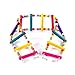 LESYPET Colorful Ladder Bird Toy, Flexible Ladders Wooden Rainbow Bridge for Parrots Pet Trainning 12-Step