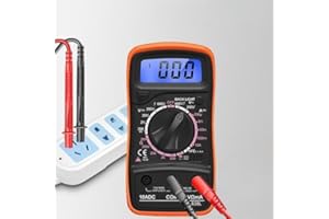 1Pack Digital Multimeter Voltmeter Battery Voltage Multi Tester，(Batteries not Included 2000 Counts ， Continuity Ohm Volt Amp