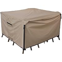 Sale 56 X56 Heavy Duty Table Cover 600d Tough Canvas 100 Waterproof Square Round Outdoor Garden Patio Table Chair Set Cover Size 56 L X56 W X28 H Barstool Furniture Set