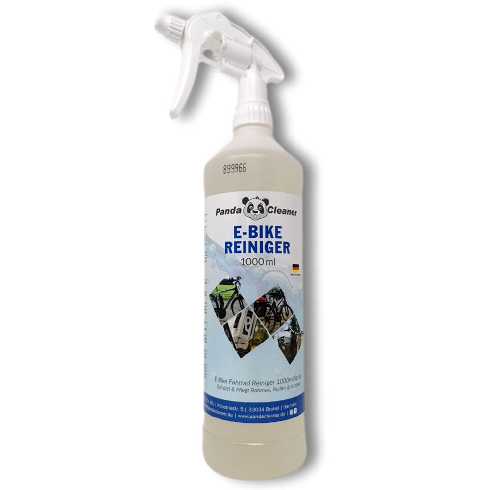 PandaCleaner E-Bike Cleaner 1000 ml – Protects & Cares Frame Tyre Contacts – Premium Concentrate Spray Bottle