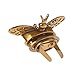 Hacloser Turn Lock for Purses Handbag Bee Shape Clasp Decoration Metal Hardware DIY Shoulder Bag Making Tool (Bronze)