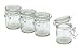 Darice DT918206 David Tutera 4-Piece Glass Jar with Flip Lid and Metal Closure