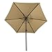 FLAME&SHADE 9 ft Outdoor Market Patio Table Umbrella with Tilt, Beige
