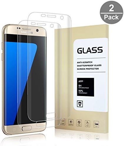 HoPerain Anna14 Full-Screen Coverage Samsung Galaxy S7 Edge 3D Pet HD Screen Protector - 2 Piece