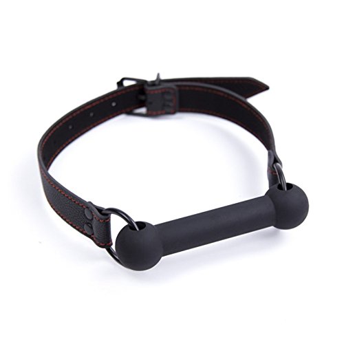 The Bondage Locker Fantasy and Fetish Quality Silicone Bit Gag Slave Sub Gag, Black