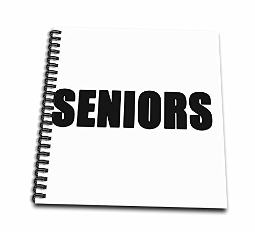 3dRose Seniors Black Memory Book 12 x 12"