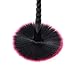 DOITOP 10Pcs Make Up Brushes Black Foundation Eyebrow Eyeliner Blush Cosmetic Concealer Brushes Super Soft Hair (black and red hair)