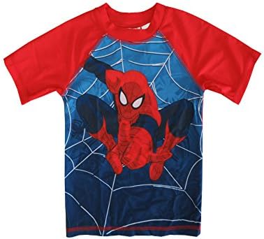 marvels spider-man little boy character rashguard 3t blue red