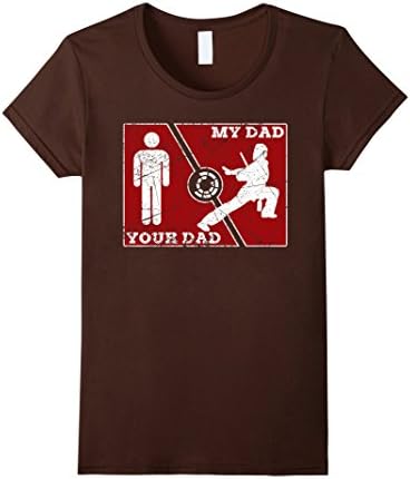 Womens my daddy is Eskrima, Arnis &amp; Kali funny shirt XL Brown