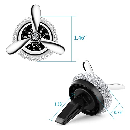EING Car Air Freshener,Turbo Spinning Car Vent Clip Fragrance Diffuser