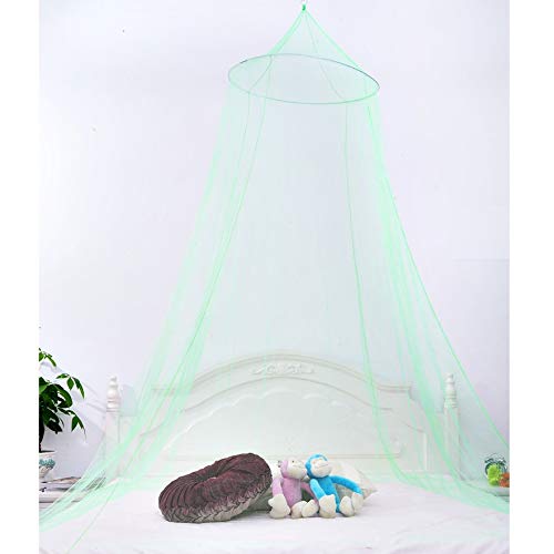 TechpeakMosquito Net Bed Canopy for Queen Size King Size Bed Quick and Easy Installation Canopy Bed Curtains (Green)