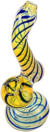 Human Brother 6 Inch Helix Glass Bubbler in Silver