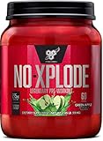 BSN N.O.-XPLODE Pre-Workout Supplement with Creatine, Beta-Alanine, and Energy, Flavor: Green Apple, 60 Servings