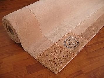 Indo Nepal Teppich Urbana Wolle Natur Beige Amazon De Kuche