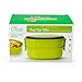 D'Eco Microwavable Lunch Box- Stacking Two Tier Tiffin with Vacuum Seal Lid with carrying handles- BPA Free
