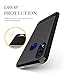 MISIDE Case for Xiaomi Redmi 7 Case,with Xiaomi Redmi 7 Screen Protector.3 in 1 Scratch Resistant Slim Shockproof Carbon Fiber Cover + 9H Tempered Glass Screen Protector(Black)