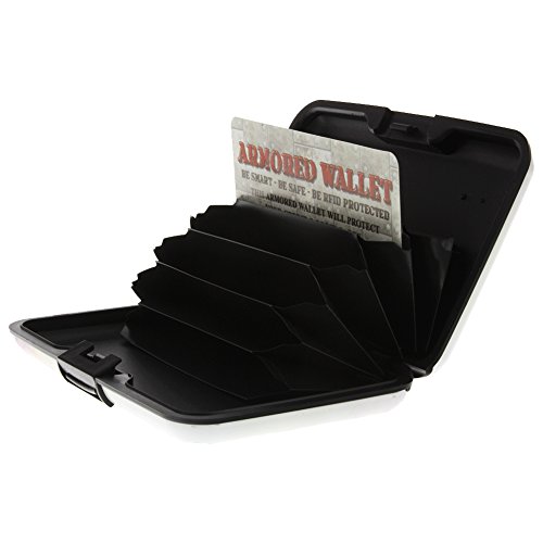 White Pansy Armored Credit Card RFID Block Wallet and Cash Holder