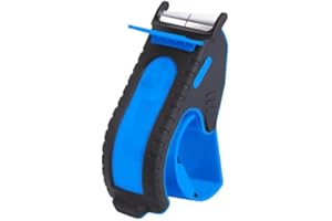 Heavy Duty Shipping Tape Dispenser: TENDO° Premium Line – Reusable, Replaceable, Eco-Friendly 2’’ Master Piece Dispenser for Pros with Patented 10° Sloped Chromium Blades - P-2200 (4th Gen.)_SkyBlue