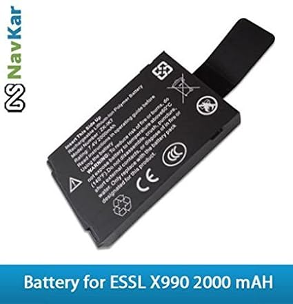 Navkar X990 Battery for Biometric Fingerprint Time and Attendance System (Black)