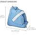 DMI Heel Cushion Protector Pillow to Relieve Pressure from Sores and Ulcers, Adjustable in Size, Bluethumb 2