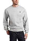 Champion Men's Pullover Eco Fleece Sweatshirt, Oxford Gray, Small